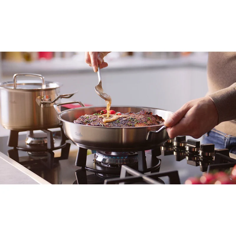 Cacerola baja tipo paellera 28cm de acero inox Original-Profi Collection® Fissler
