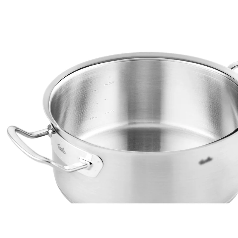 Cacerola baja de acero inoxidable con tapa Original-Profi Collection® Fissler