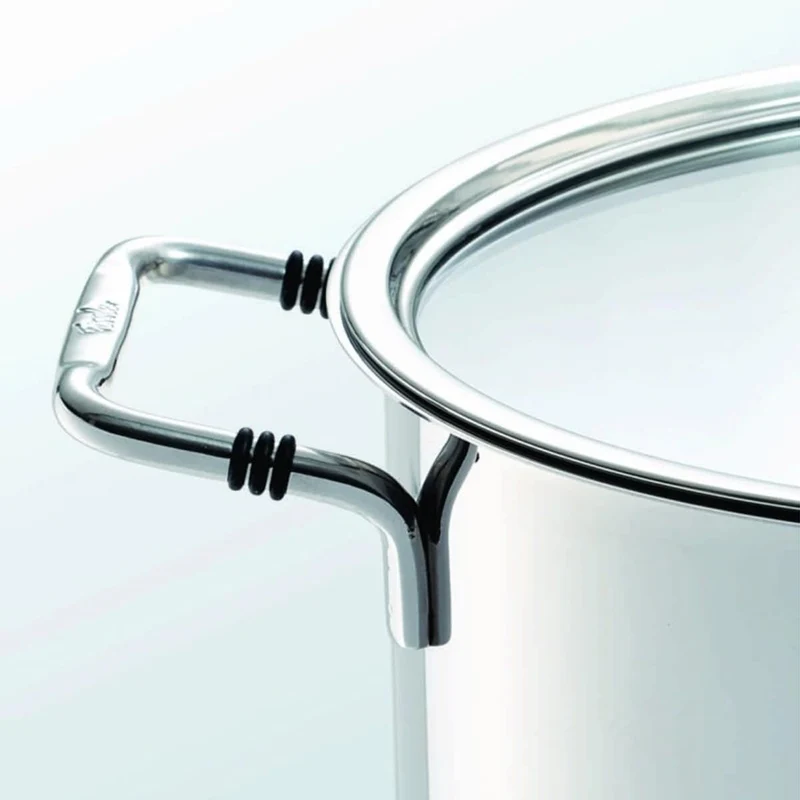 Cacerola 20cm de acero inox con tapa de cristal Bonn Fissler