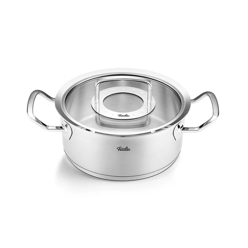 Cacerola acero inoxidable con tapa de cristal Original-Profi Collection® Fissler