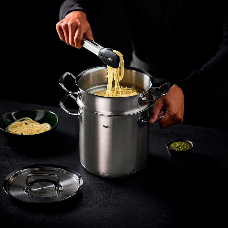 Olla alta de acero inoxidable con tapa Original-Profi Collection® Fissler
