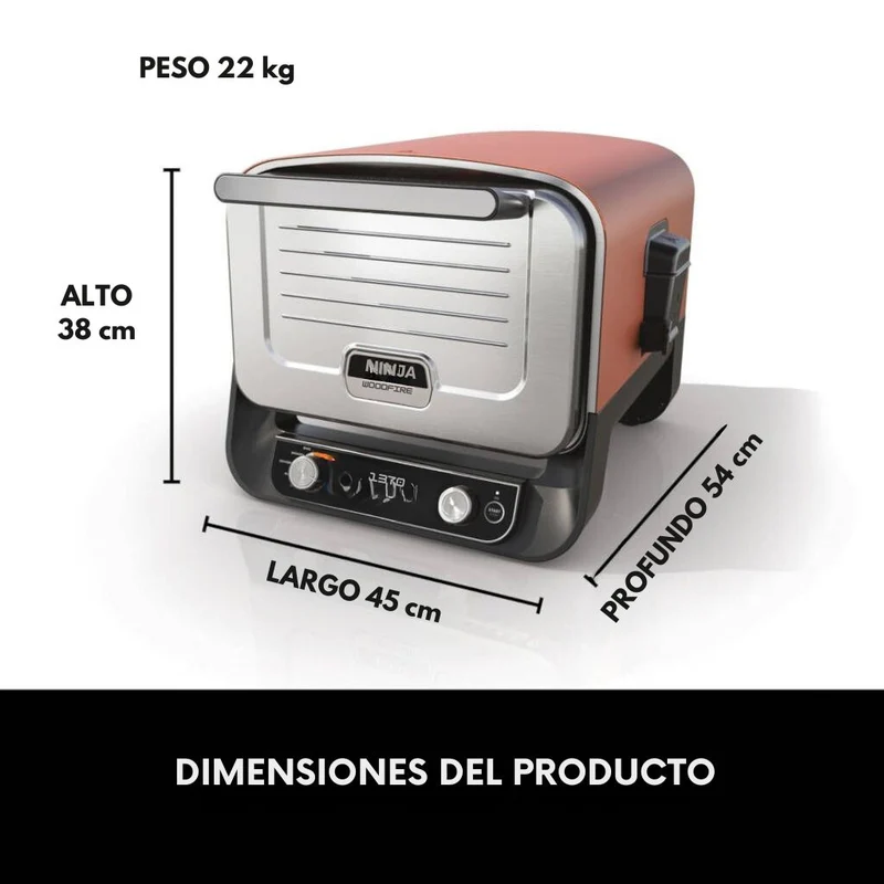 Horno eléctrico exterior de pellet Woodfire Ninja®