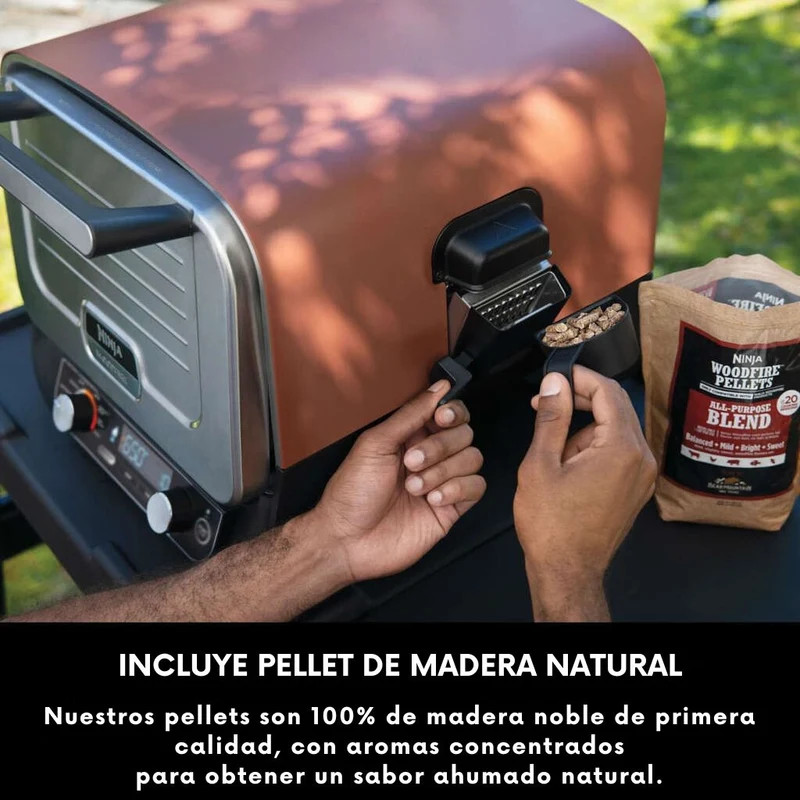 Horno eléctrico exterior de pellet Woodfire Ninja®