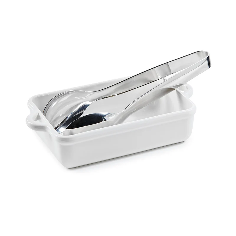 Bandeja rectangular de porcelana francesa Bombance Revol