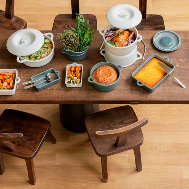 Bandeja rectangular de porcelana francesa Bombance Revol