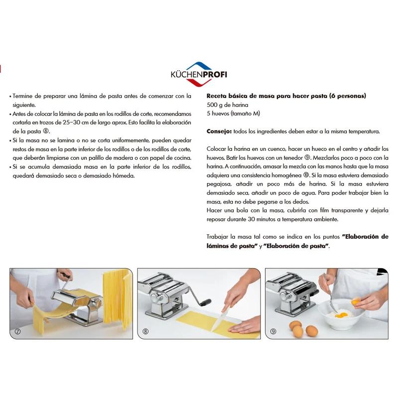 Máquina para pasta Kuchenprofi