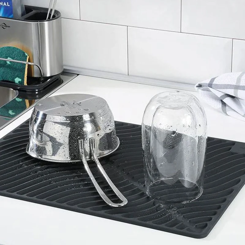 Tapete escurreplatos de silicona flexible Wave Kuchenprofi