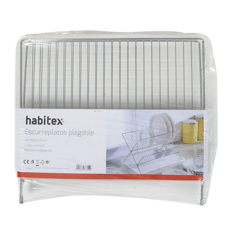 ESCURREPLATOS PLEGABLE CROMADO HABITEX