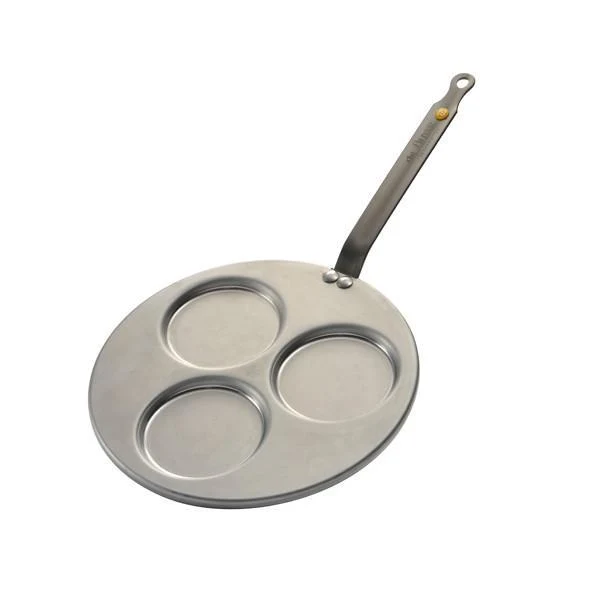 Sartén para 3 blinis hierro Mineral B De Buyer