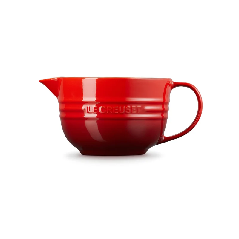 Bol cerámico con asa y pico vertedor de Le Creuset