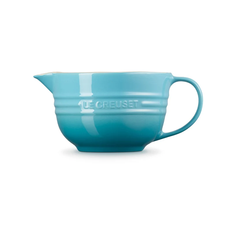 Bol cerámico con asa y pico vertedor de Le Creuset
