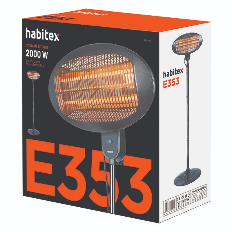 ESTUFA EXTERIOR ELÉCTRICA MOD. E353 HABITEX