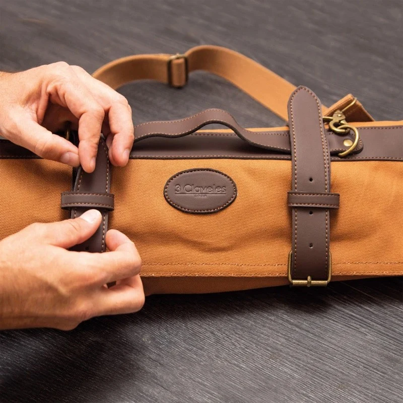 ESTUCHE CUCHILLOS VACIO 12 PIEZAS LONA ENCERADA 3C