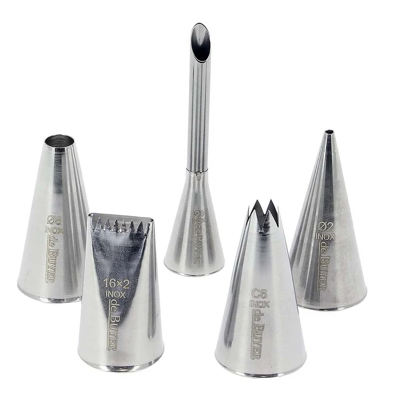 Set de 5 boquillas inox De Buyer