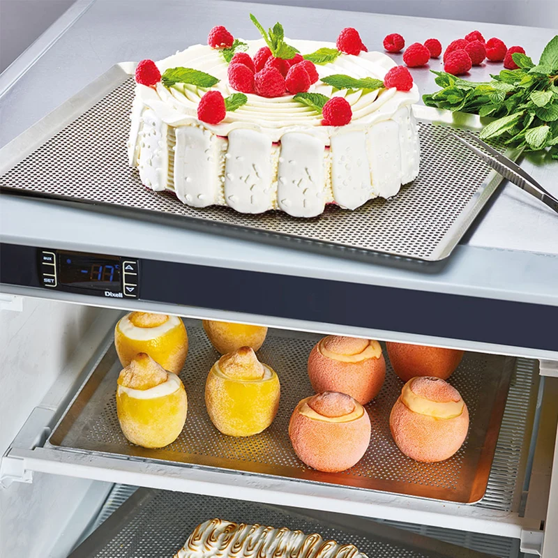 Bandeja rectangular perforada acero inox De Buyer