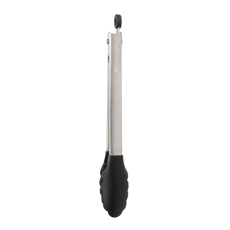 Pinzas de silicona negras KitchenAid
