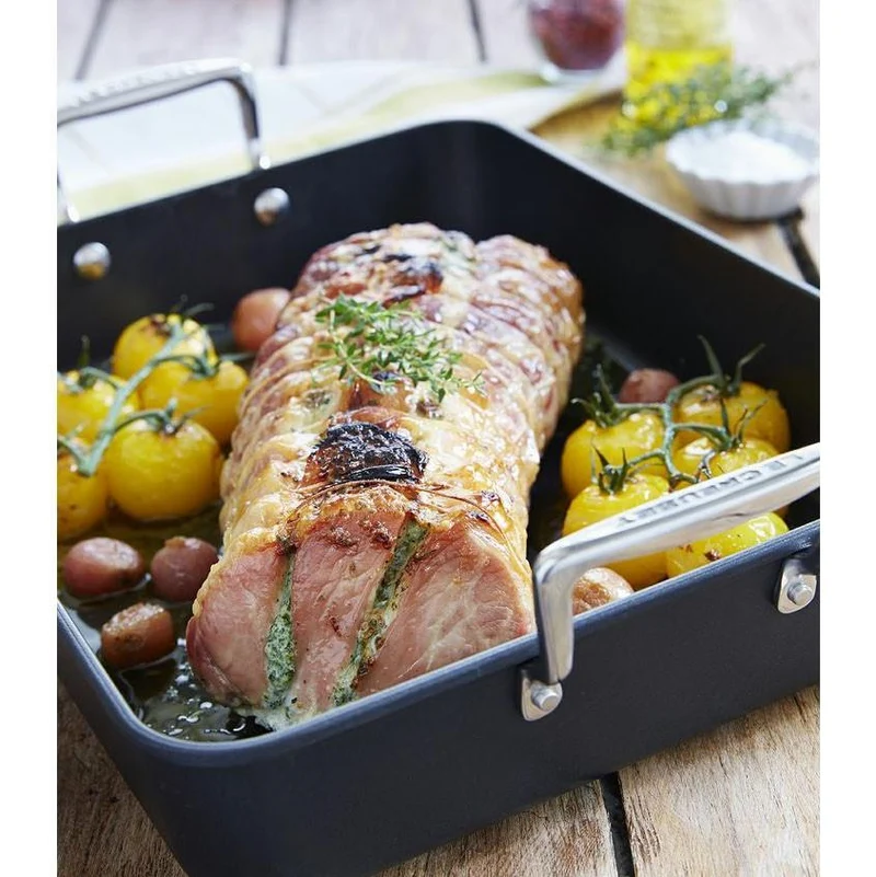 Bandeja asadora antiadherente Le Creuset (fuego y horno)