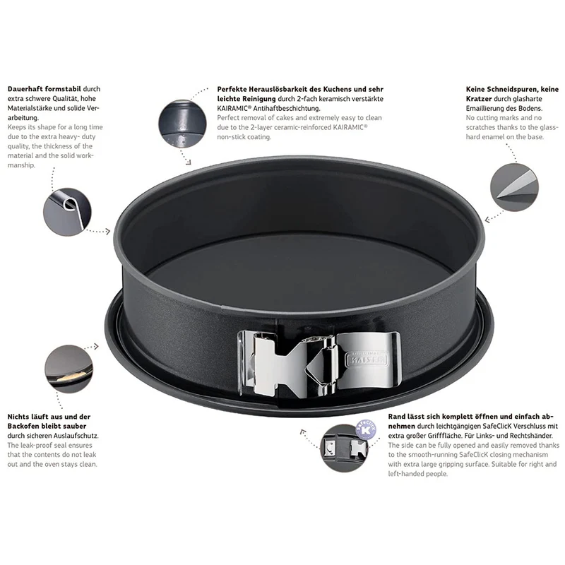 Molde redondo desmontable SafeClick Kaiser de WMF