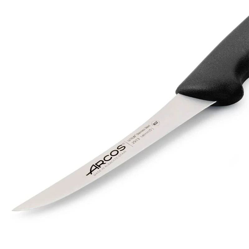 CUCHILLO DESHUESADOR NEGRO CURVO 140 MM SERIE 2900