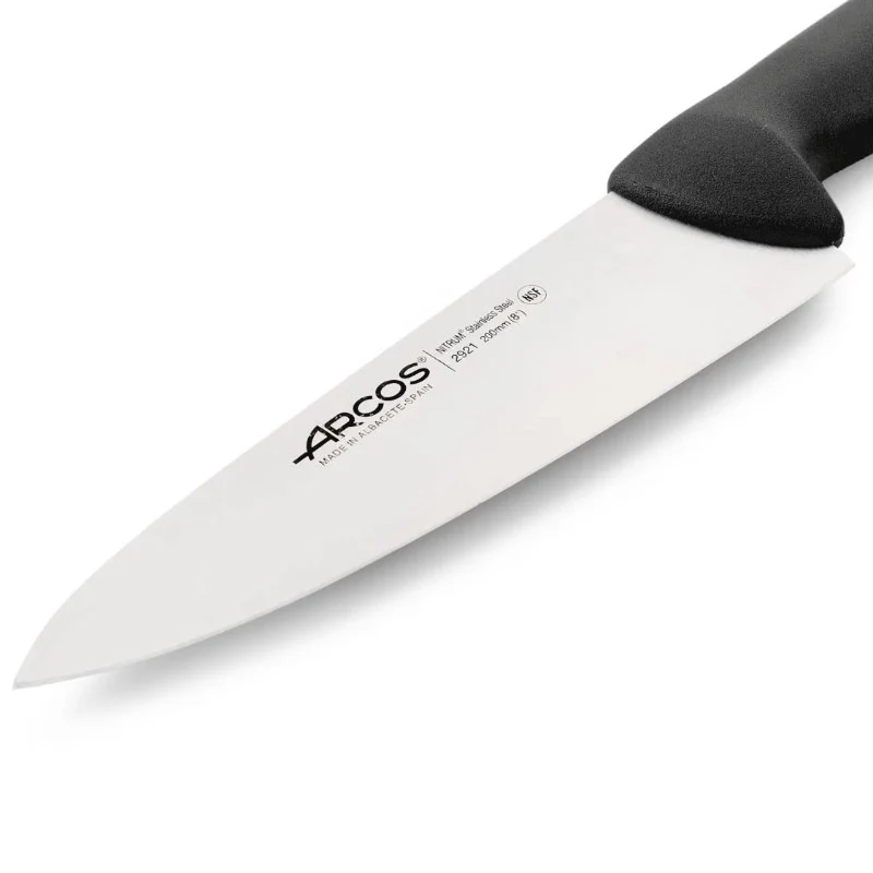 CUCHILLO COCINERO NEGRO SERIE 2900 200 MM ARCOS