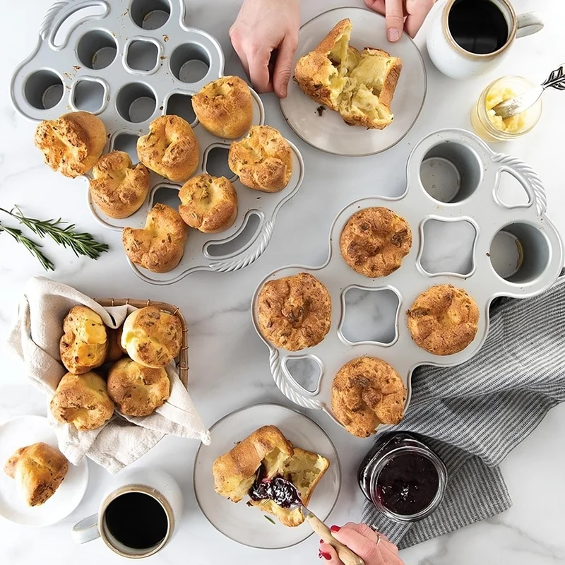 Molde de aluminio colado para popovers Nordic Ware
