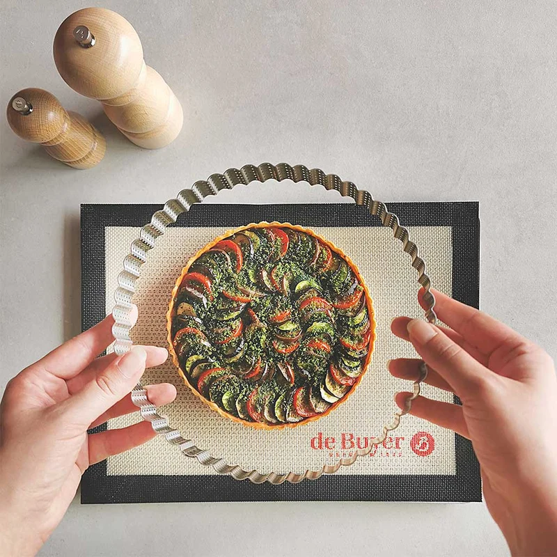 Molde para tartas y quiches con papel de hornear De Buyer