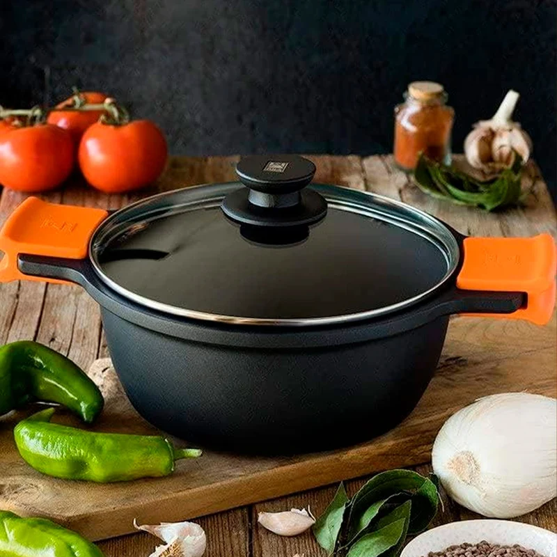 Cacerola alta antiadherente con tapa Bra Efficient