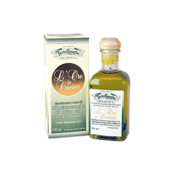 Aceite de oliva virgen extra con trufa blanca TartufLanghe 100ml