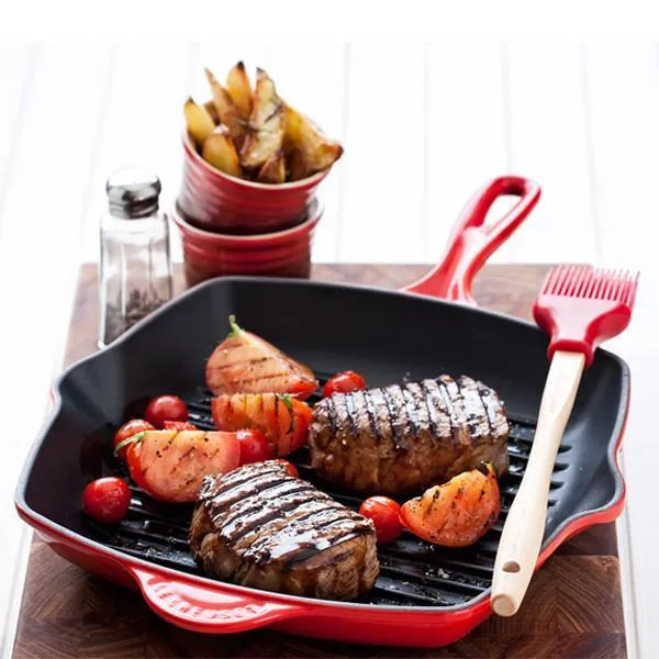 Sartén skillet grill cuadrada Le Creuset