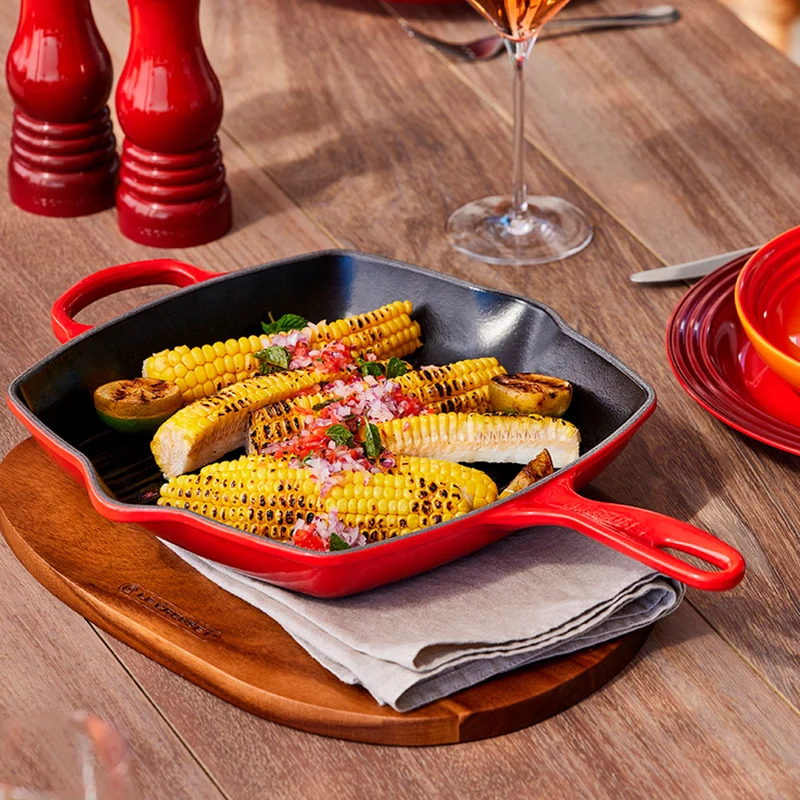 Sartén skillet grill cuadrada Le Creuset