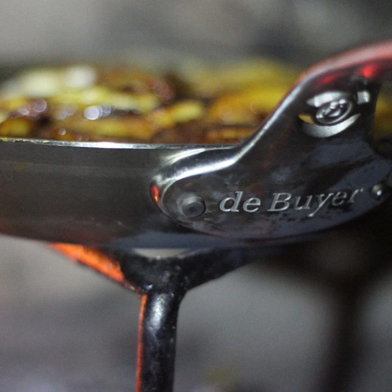 Sartén hierro Mineral B con mango acero inoxidable De Buyer