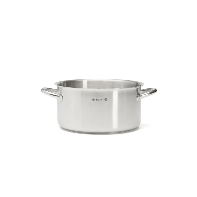 Olla baja de acero inoxidable Prim Appety de De Buyer