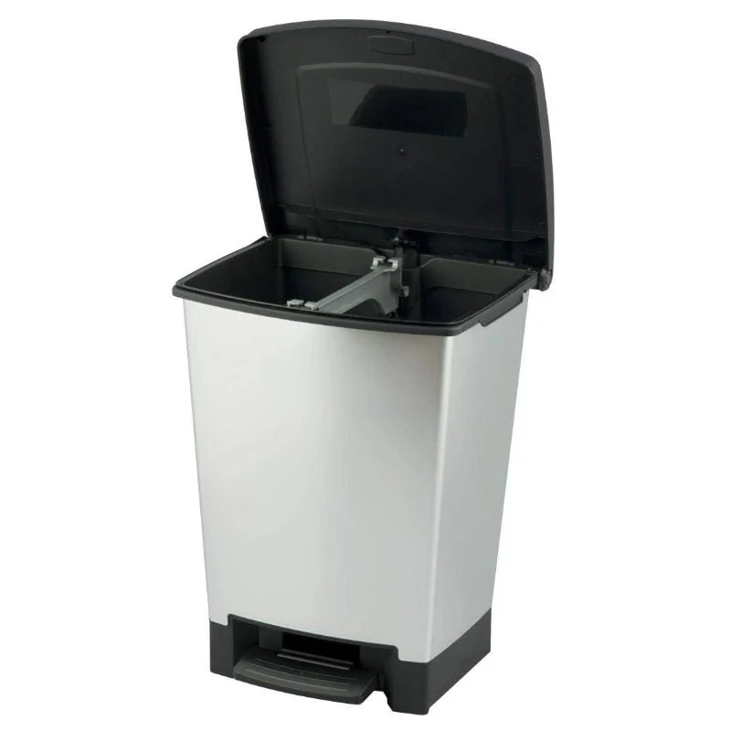 CUBO DUO BIN 25L METALIZADO