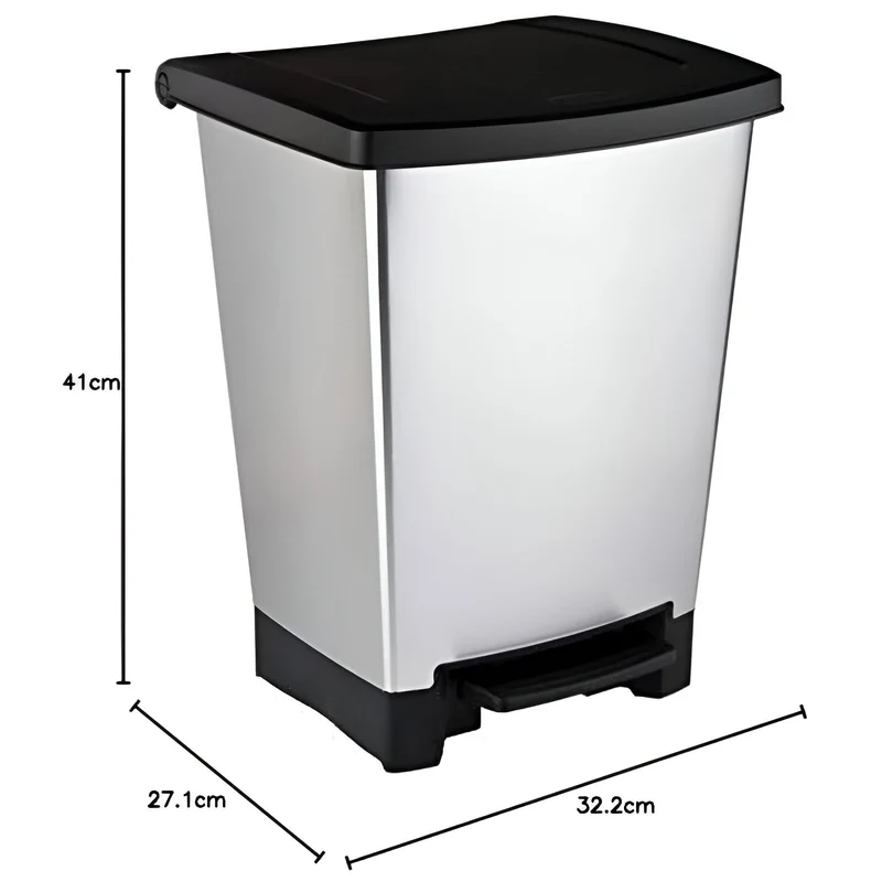 CUBO DUO BIN 25L METALIZADO