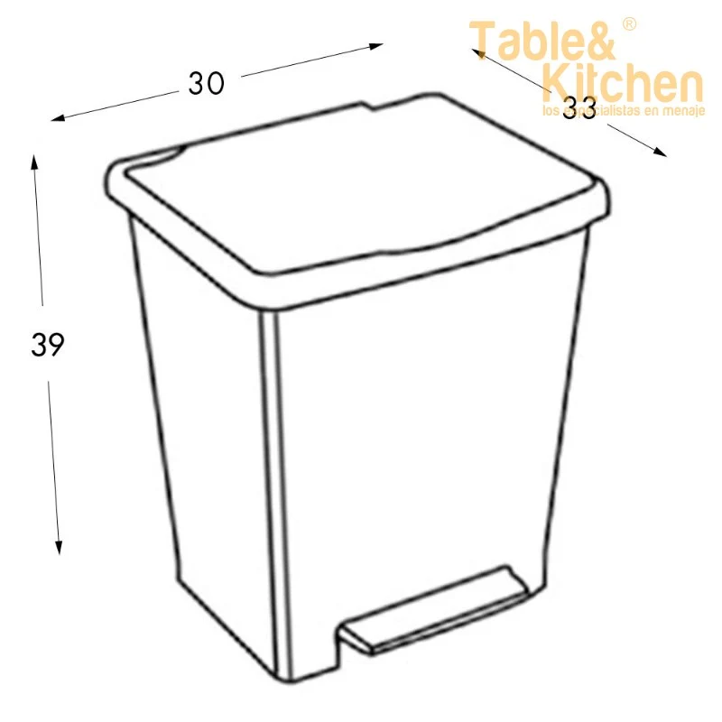 CUBO DE PEDAL CUBIK ECO 23 LITROS