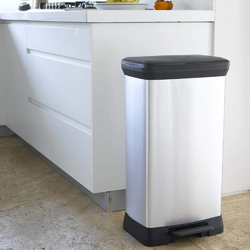 CUBO BASURA C/ PEDAL 50L METAL DECOBIN