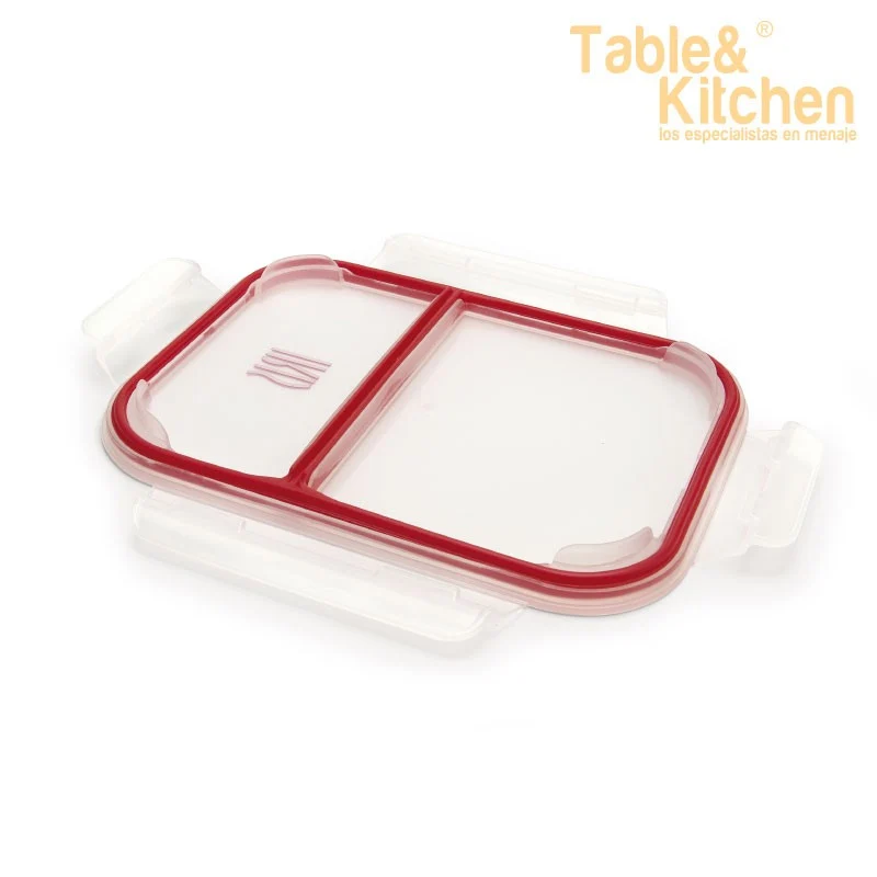 CONTENEDOR RECTANG VIDRIO DIVIDIDO 950ML