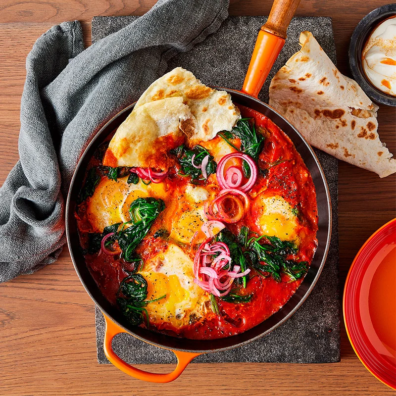 Sartén de hierro con mango de madera Le Creuset