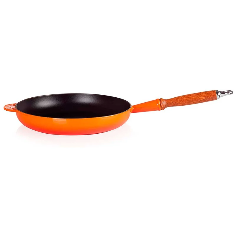 Sartén de hierro con mango de madera Le Creuset