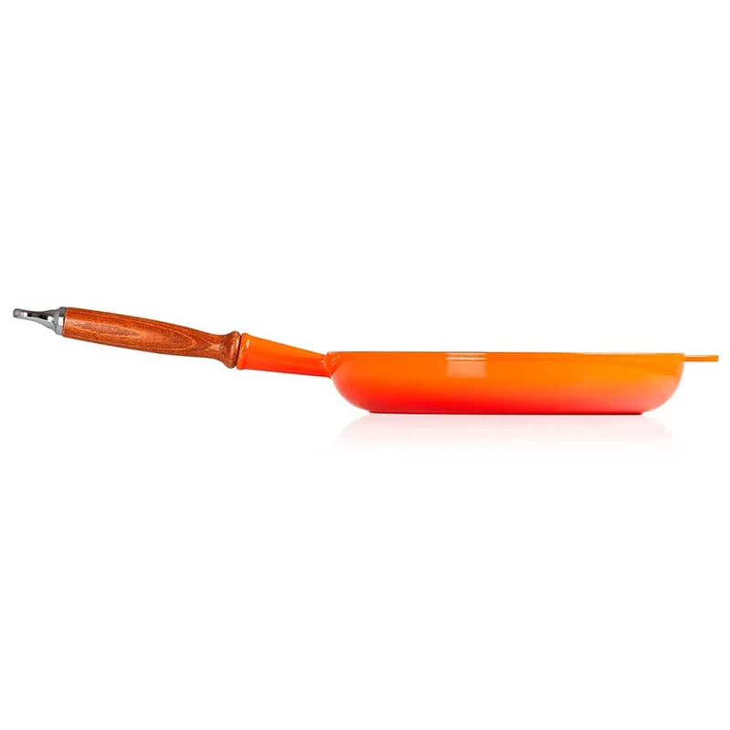 Sartén de hierro con mango de madera Le Creuset