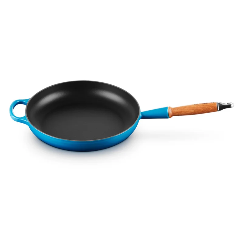 Sartén de hierro con mango de madera Le Creuset