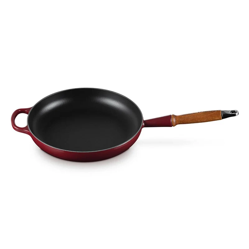 Sartén de hierro con mango de madera Le Creuset