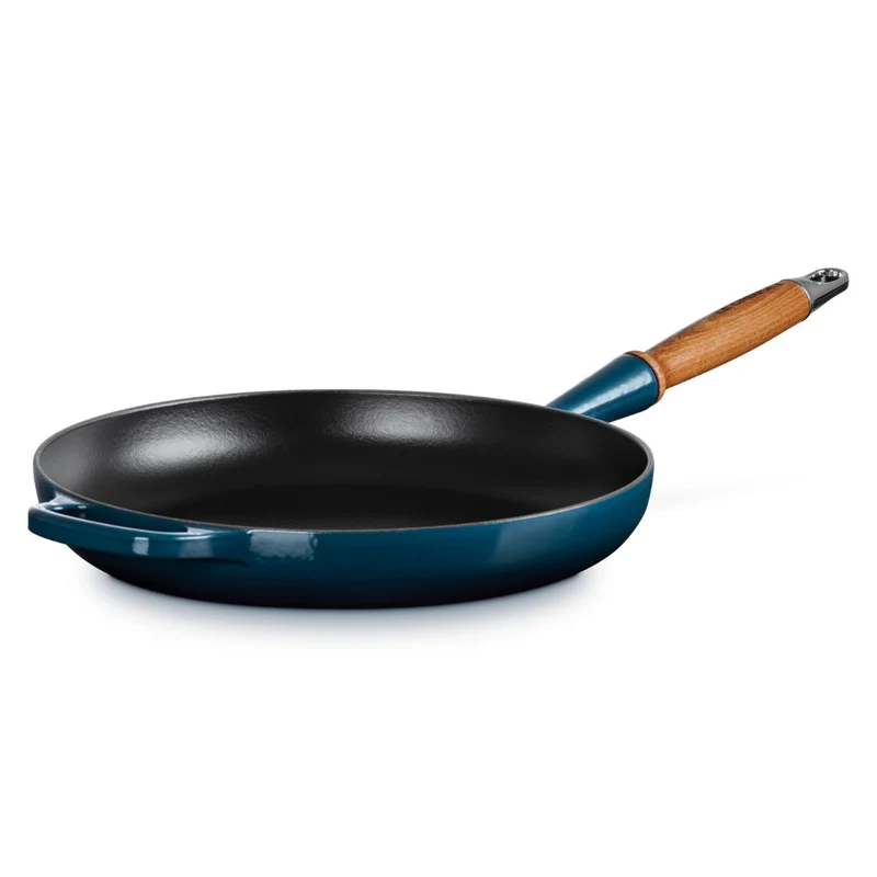 Sartén de hierro con mango de madera Le Creuset