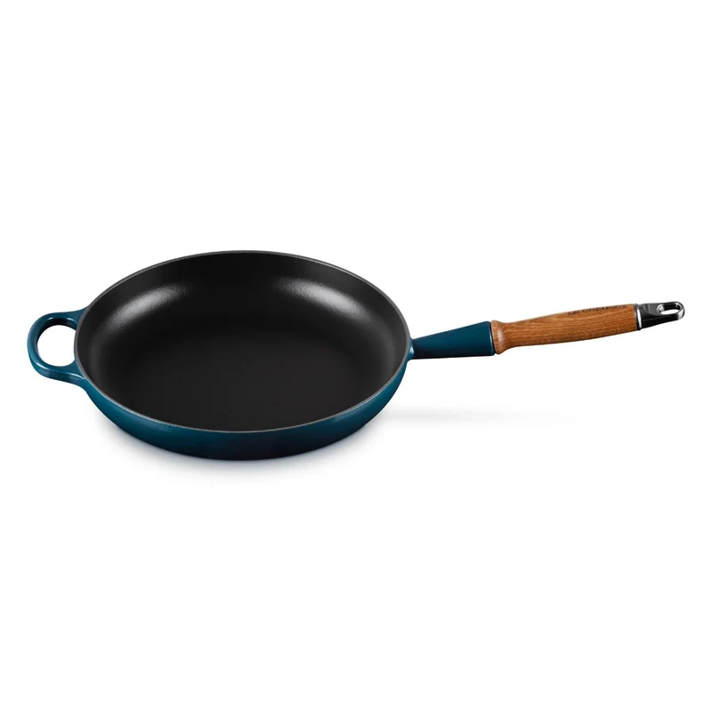 Sartén de hierro con mango de madera Le Creuset