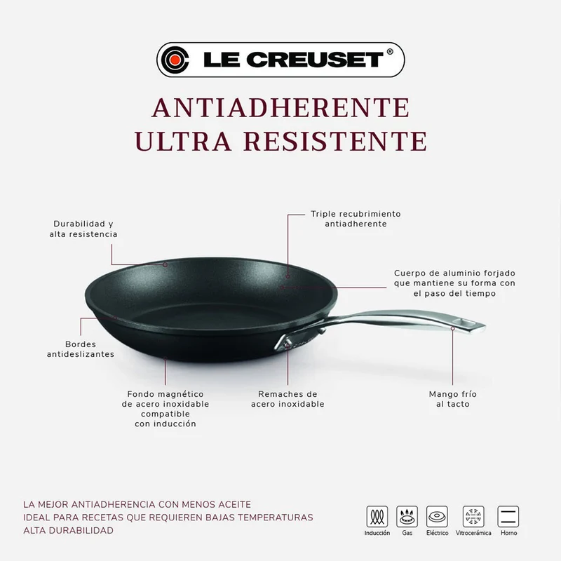 Sartén antiadherente Pro Le Creuset