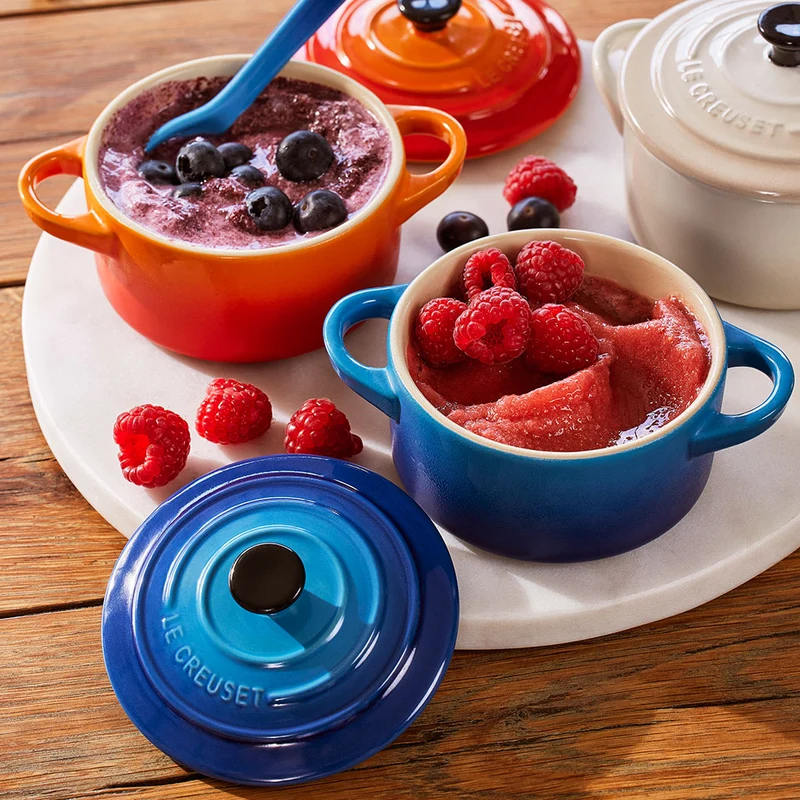 Mini-cocottes cerámicas Le Creuset