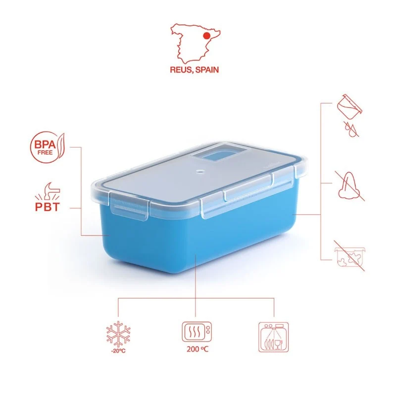 CONTENEDOR HERMETICO 0,75 L AZUL