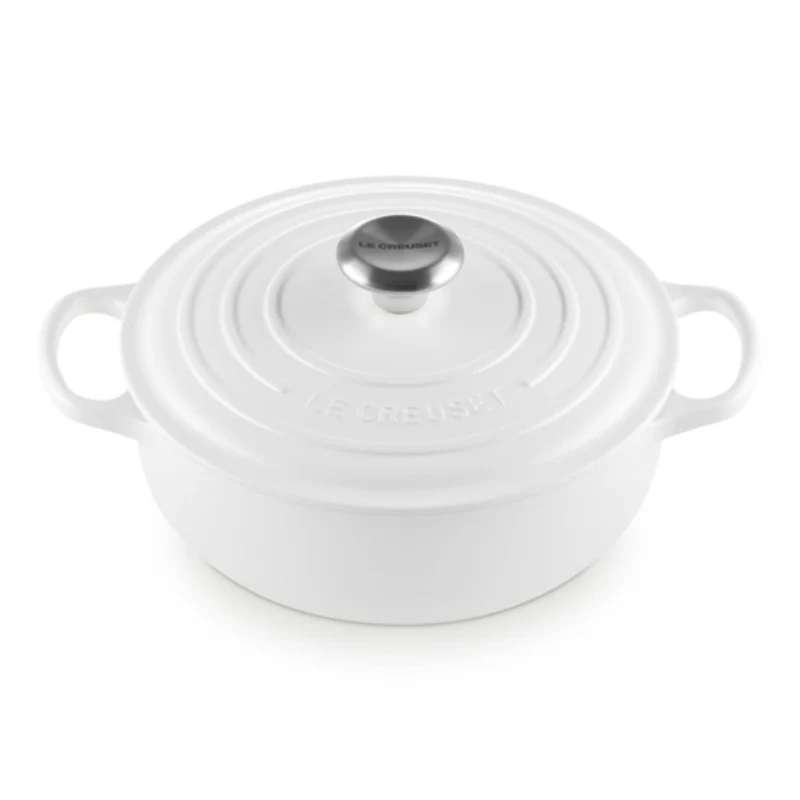 Cocotte redonda baja Signature Le Creuset