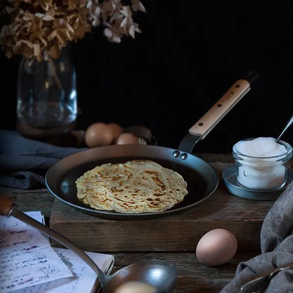 Sartén para crepes Mineral B mango haya De Buyer