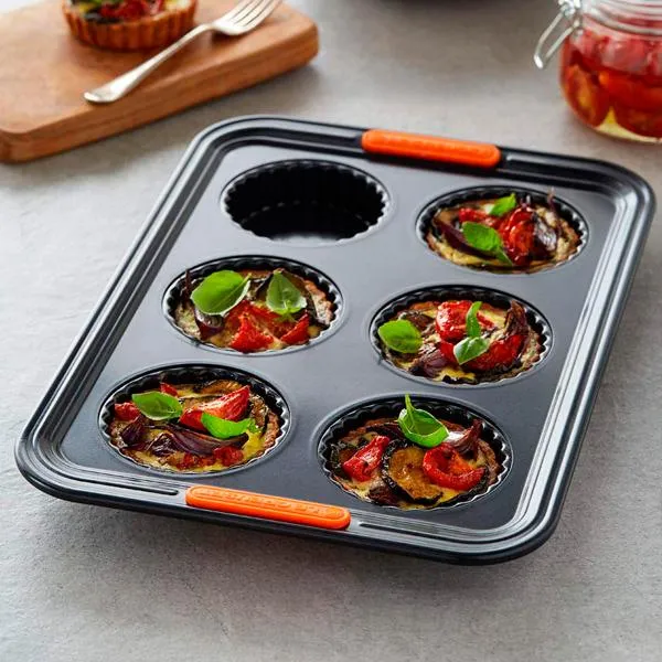 Molde antiadherente para tartaletas Le Creuset
